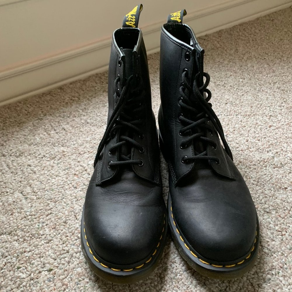 Doc Marten's High Top Black Boots (Size 11)